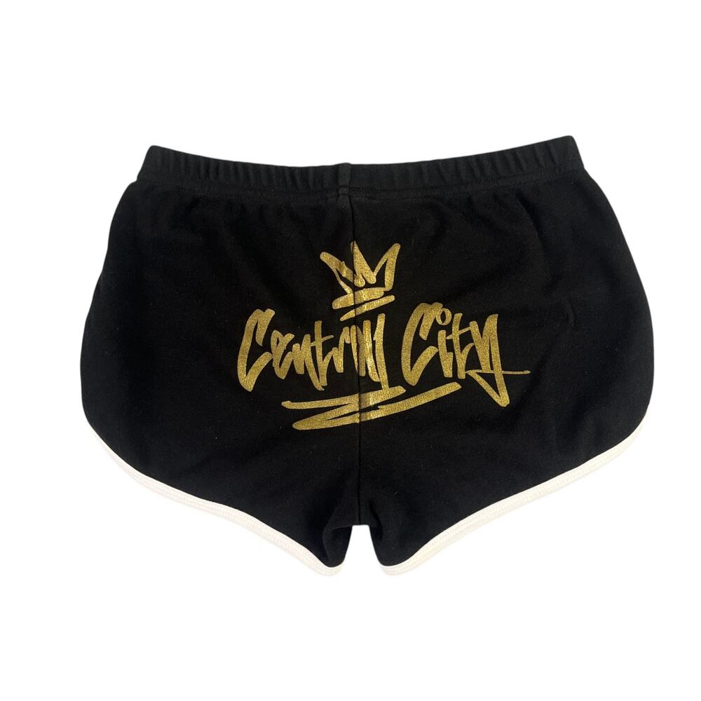 G-Star Raw Womens Small Central City Bounce Booty Shorts Small Black Dolphin
